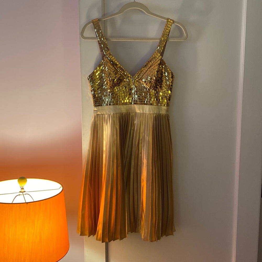 Kate Spade Gold Sequin Party Dress